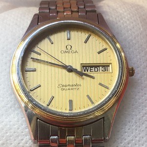 Vintage Omega Seamaster Quartz Two Tone 