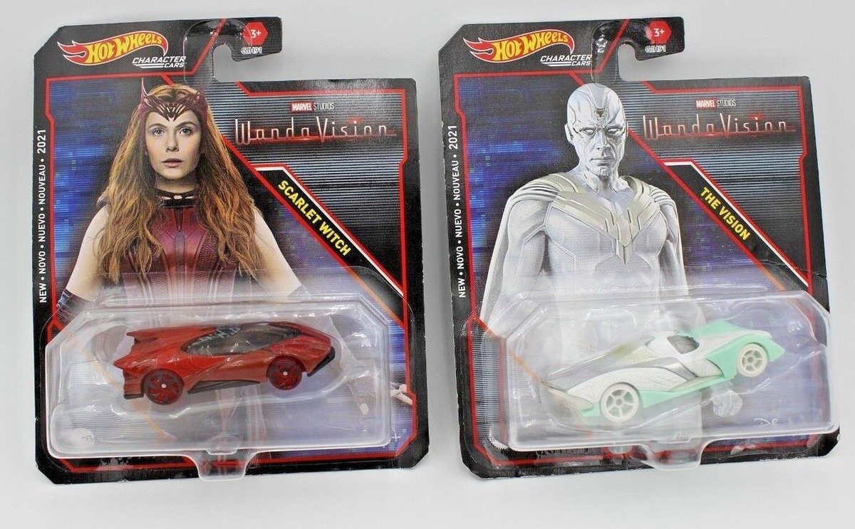 LOT OF 2 Hot Wheels Character Cars Marvel Wanda Vision Scarlet