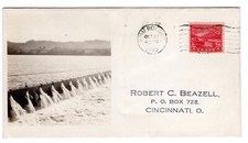 #681 Ohio River 1929 FDC Beazell Photo 30C Unofficial City Pomeroy OH
