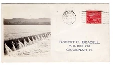 #681 Ohio River 1929 FDC Beazell Photo 30C Unofficial City Pomeroy OH