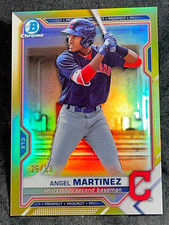 2021 Bowman Chrome GOLD REFRACTOR PROSPECT ROOKIE Angel Martinez 25/50