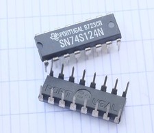 2x Texas Instruments SN74S124N circuit intégré DIP 16. Lot de 2.