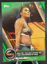 2020 Topps WWE Women's Division - Green #71NXT - Mia Yim /75