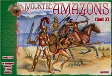 DARK ALLIANCE 1:72 FANTASY SET ALL72021 MOUNTED AMAZONS LIGHT BEIGE 