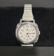 Lorus Womens Quartz Water Resistant Round Watch Silver Flex Band Vintage AS IS