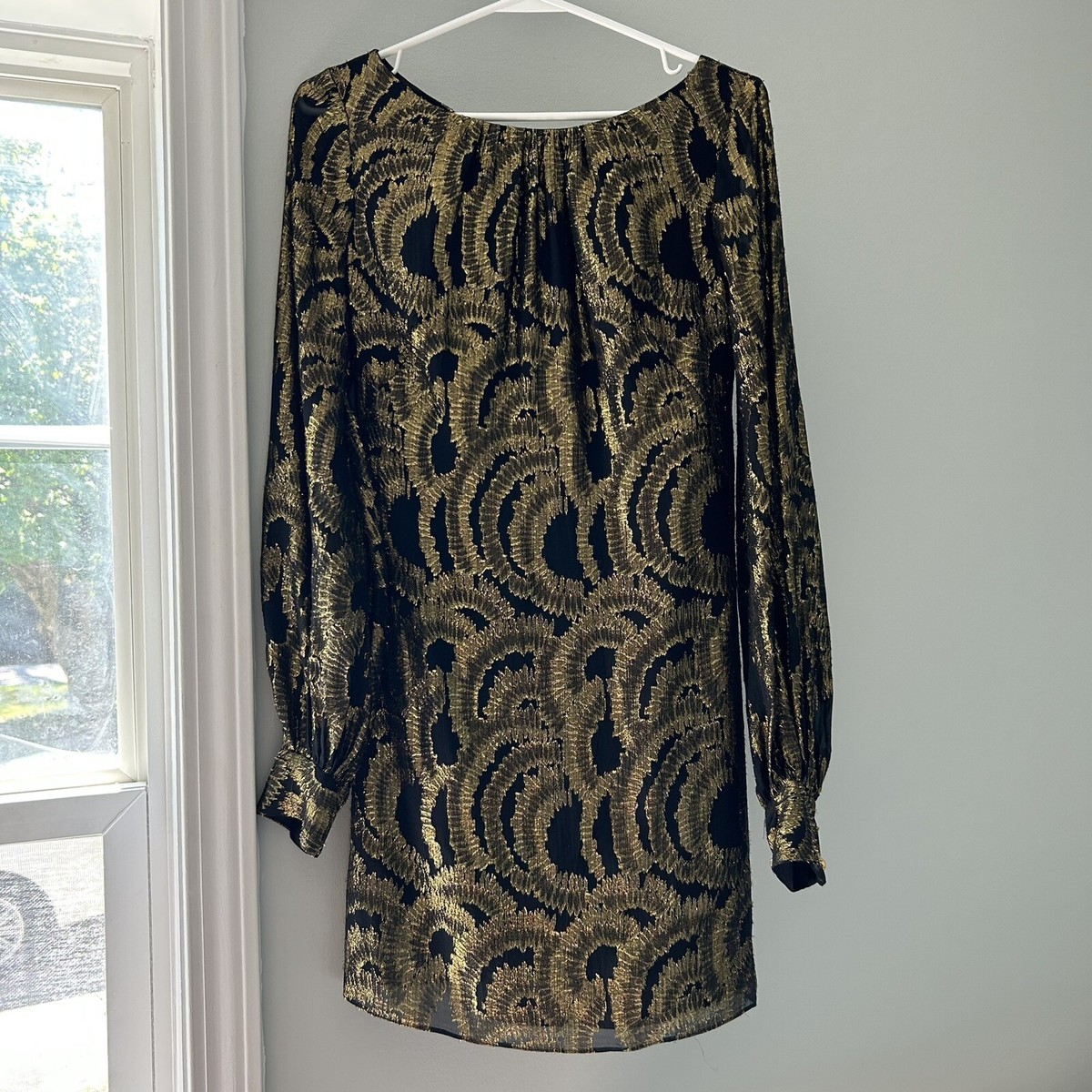 milly black and gold dress Milly