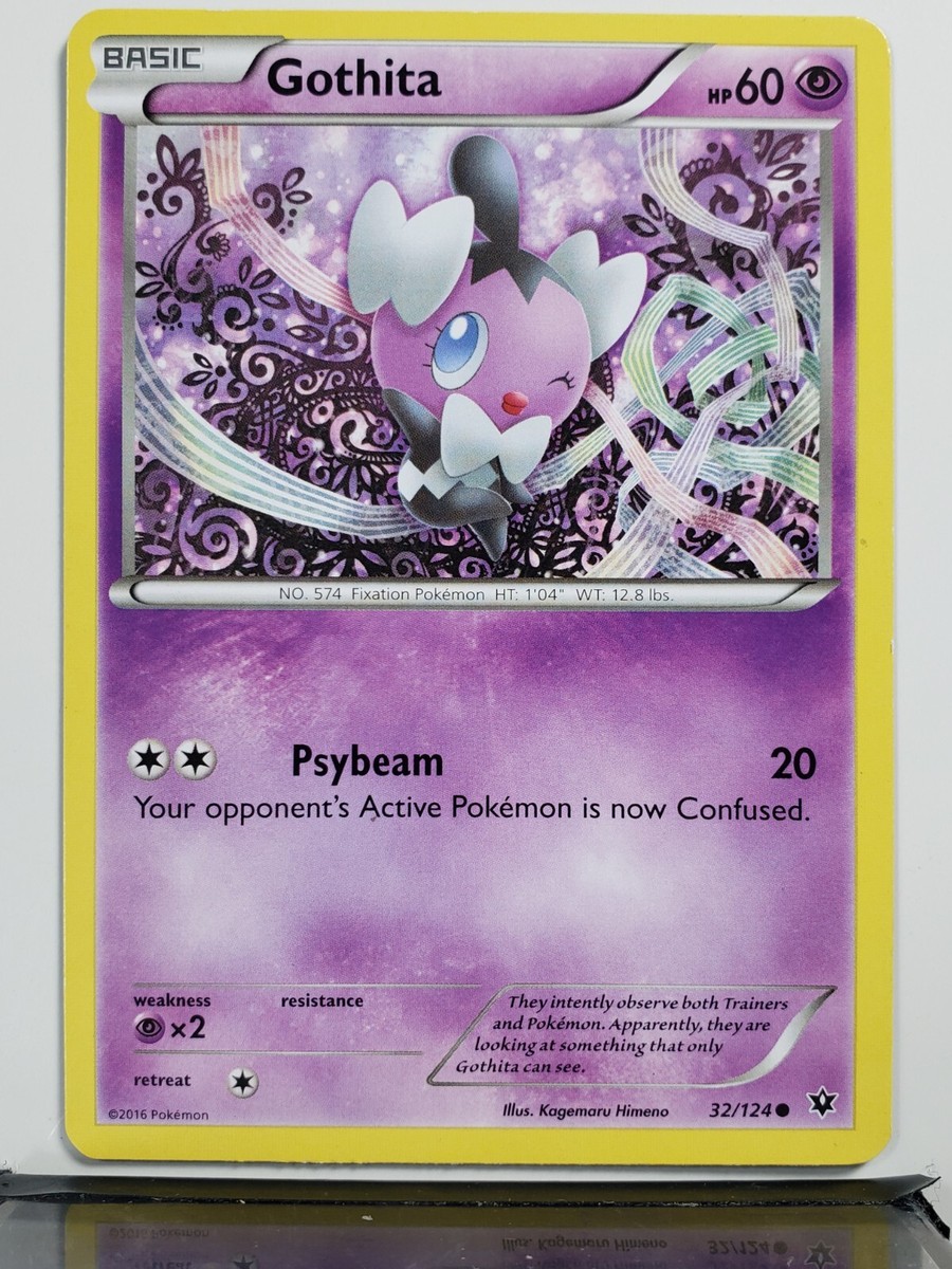 Gothita 32/124 LP / VLP - XY Fates Collide Pokemon Card $2 Flat