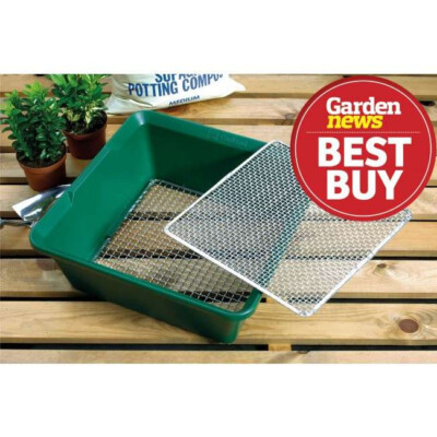 Garland Gartenbausieb 2in1 Kompostsieb mit auswechselbaren Maschen stabil