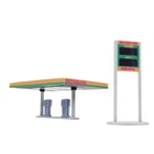 Outland Models Railway Scenery Gas Station 1:87 HO Scale