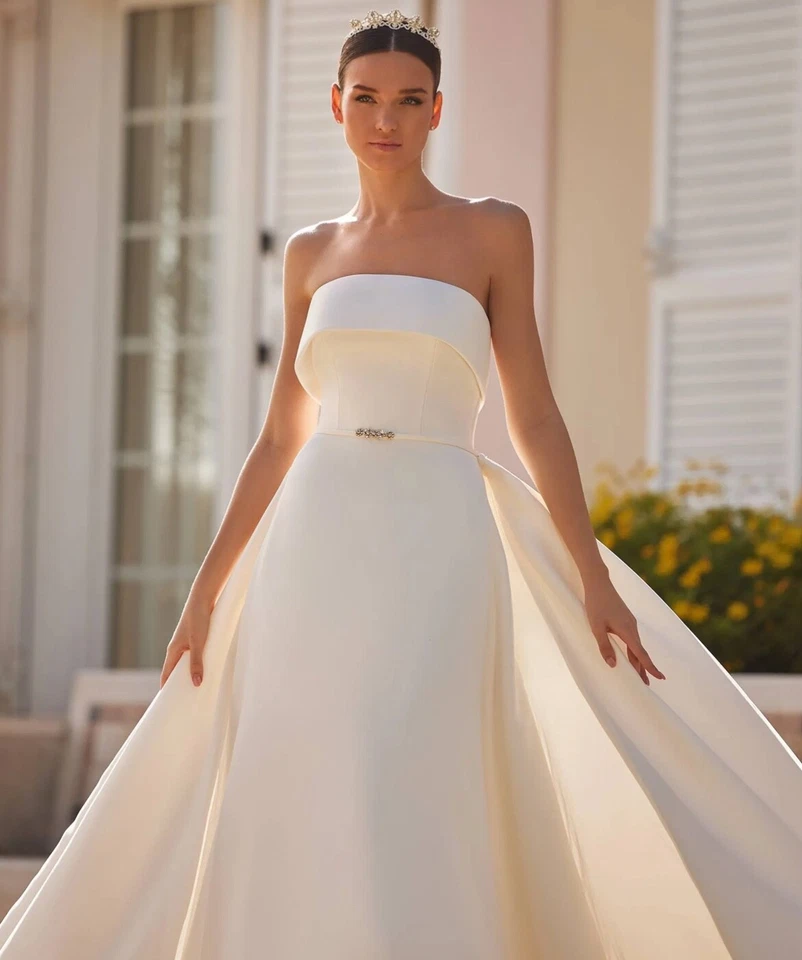 Pronovias Vestido de Novia Marfil Talla US 14 Foto 3 de 4