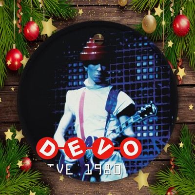 Christmas Ceramic Ornament American Devo Live 1980 Whip It Mothersbaughs Casales