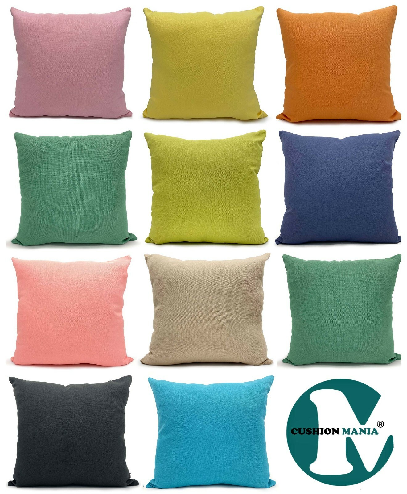 plain cushions without covers