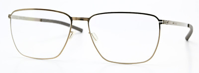 IC! BERLIN Brille Khamseen Shiny Bronze Viereck Leicht Flexibel Fein Dünn M L