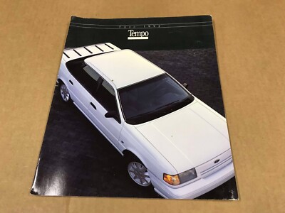 Vintage 1992 Ford Tempo Dealership Salesman Brochure