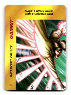 1995 Marvel Over Power Mutants Unite Fantasy Card GAMBIT Intercept Object