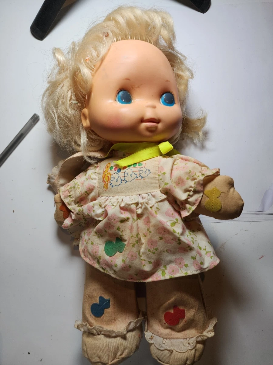 Mattel Doll 1974 Love Notes Vintage Plush Musical Baby Doll 14