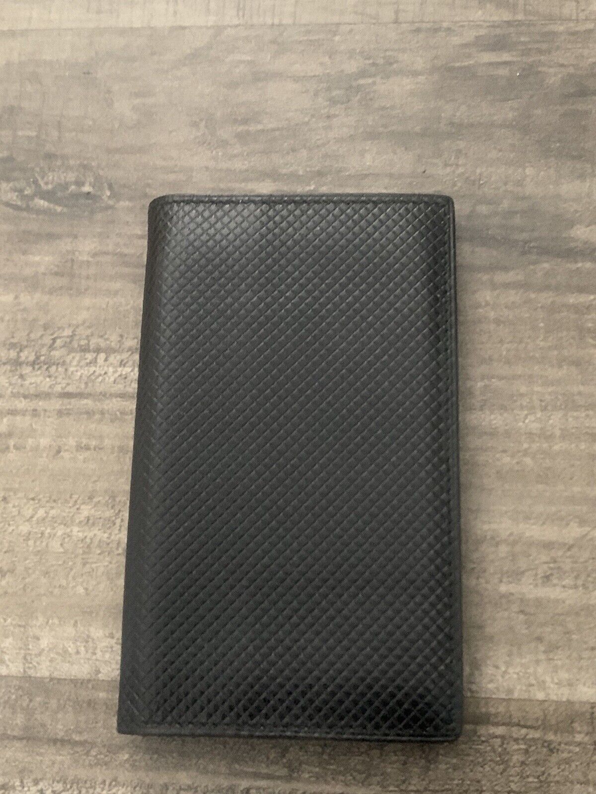 Bottega Veneta Black Leather ID Card Case Holder … - image 1