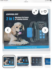 Cppsle Electric Dog Fence 2in1 Wireless Remote Only Training System