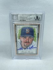 Trevor Hoffman Signed 2019 Topps Transcendent Bronze Sketch Art Beckett 10 Auto