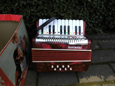 Altes Bontempi Kinder Akkordeon / Alter Ziehkasten 