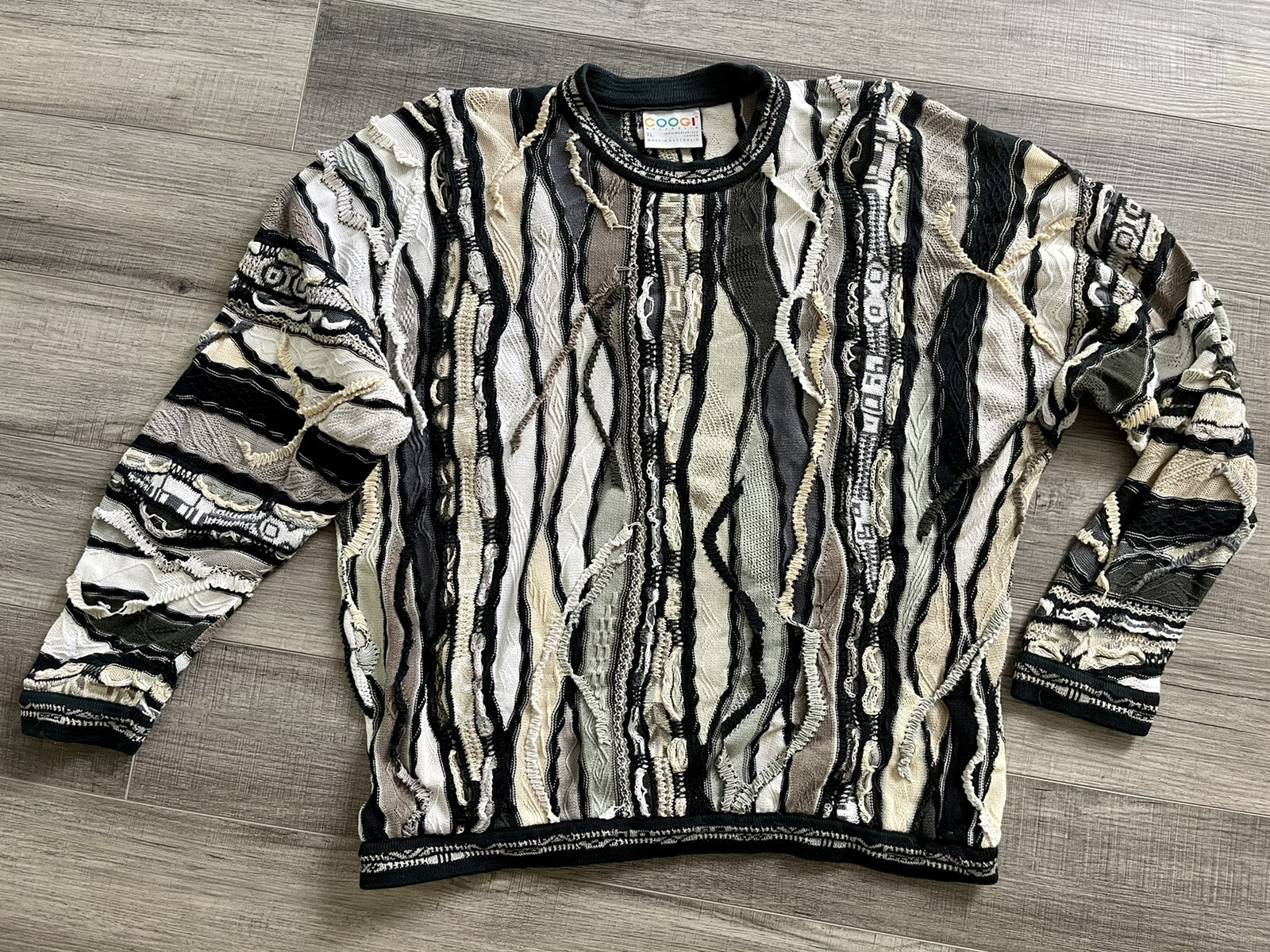 Vintage Coogi Sweater XL Multi Color 