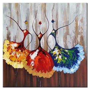 4 Piece Colourful Leaf Trees Canvas Home Wall Deco Tree