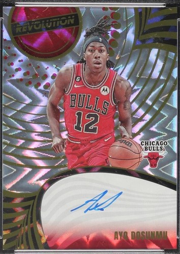 2023-24 AYO DOSUNMU 13/25 AUTO PANINI MOSAIC FAST BREAK DISCO BLUE