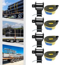 4pcs Heavy-duty Trailer Winch Set - 5400 Lbs Load Capacity Adjustable Design