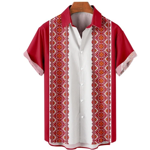 Camisa de vestir de boda de playa de guayabera cubana informal con botones de manga corta para hombre - Imagen 17 de 43