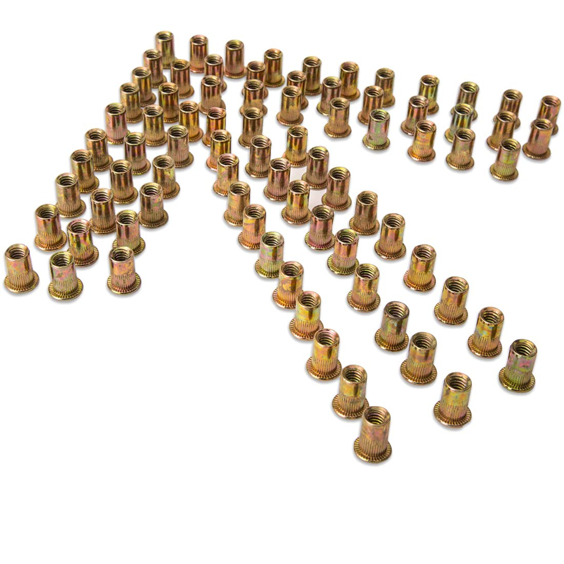 Tuercas Remachables de Acero Al Carbono Metricas M6 Tuerca Remachadora de Cabeza