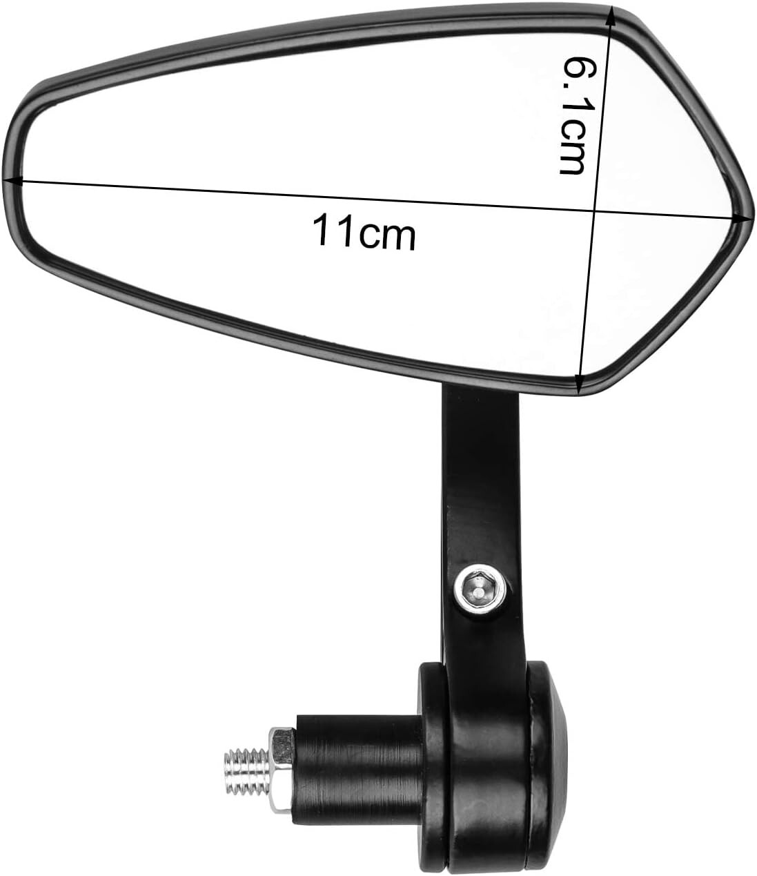 MOTORCYCLE HANDLE BAR END MIRRORS UNIVERSAL RACER MOTORBIKE eBay