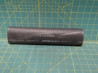 Raychem Heat Shrinkable Tubing Black 12'' Length PN: WCSF-650-12N