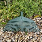 39cm Wide 25 Tooth Heavy Duty Plastic Rake Head Replacement Lawn Leaves Garden
