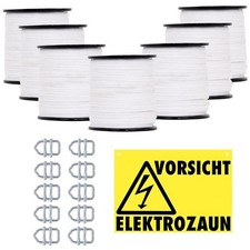 Weidezaunband 1400m 10mm Breitband Weideband Elektroband Weidezaun Pferdezaun