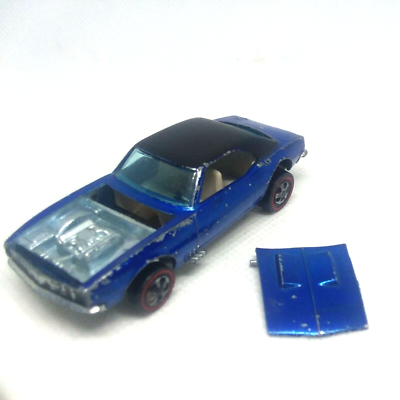 Hot Wheels Redline Custom Camaro 1967/68 Blue White Int. Black Top