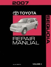 2007 Toyota Sequoia Shop Service Repair Manual Volume 2 Only