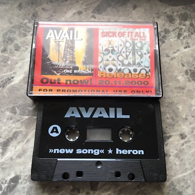 Avail Sick Of It All Blown Away New Song Promo Cassette Tape Ultra Rare