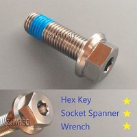 M10 X 1.5 X 30 Titanium Ti Screw Bolt Socket Cap Hexagon Hex Flange Head +blue M10 X 1.5 X 30 Titanium Ti Screw Bolt Socket Cap Hexagon Hex Flange Head +blue