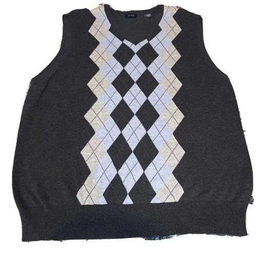 Izod Sweater Vest Argyle XL Men 