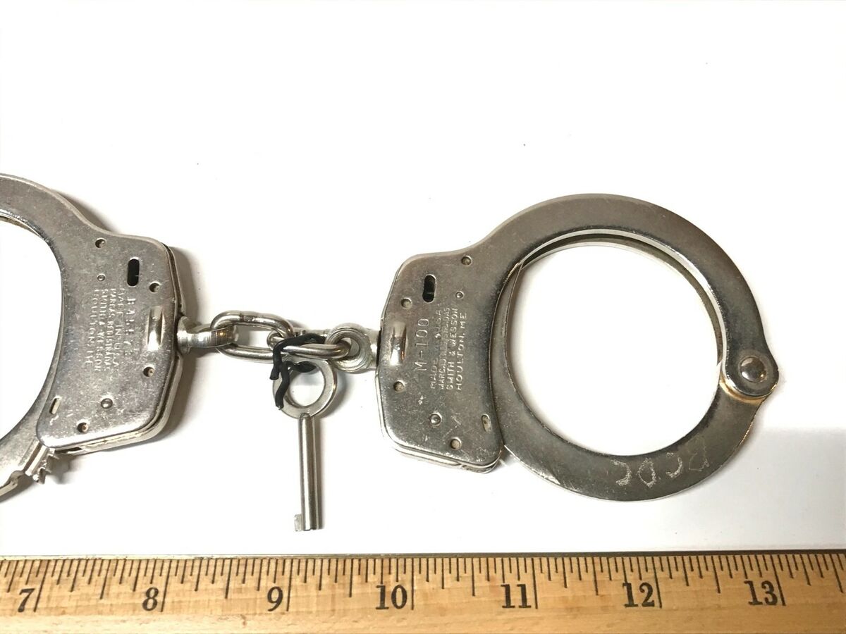 Vintage Smith & Wesson Nickel S&W Police Chain Link Vintage Smith & Wesson Nickel S&W Police Chain Link
