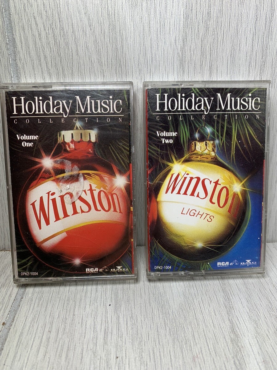 Christmas Music Cassette Tapes Winston Collection Volume 1 & 2 Elvis ￼ Alabama ￼