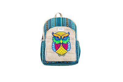 RARA Hemp Natural Handmade-Unique design Hippie backpack, very popular