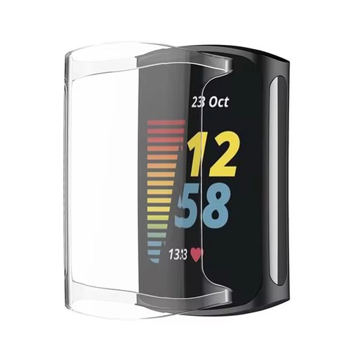 Fitbit Charge 6 5 4 3 Full Cover TPU Case Shockproof Screen Protector - Picture 9 of 9