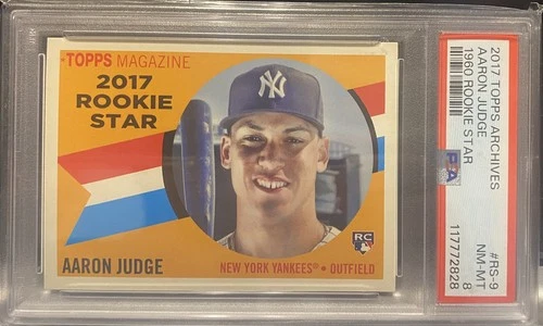 2017 Topps Archives Aaron Judge 1960 Rookie Star #RS-9 PSA 8 New York Yankees