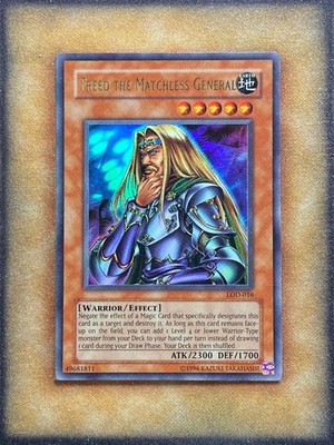 Yugioh Freed the Matchless General LOD-016 Ultra Rare NM
