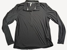 Under Armour HeatGear Mens Fitted Gray Long Sleeve 1/4 Zip Shirt Size 2X