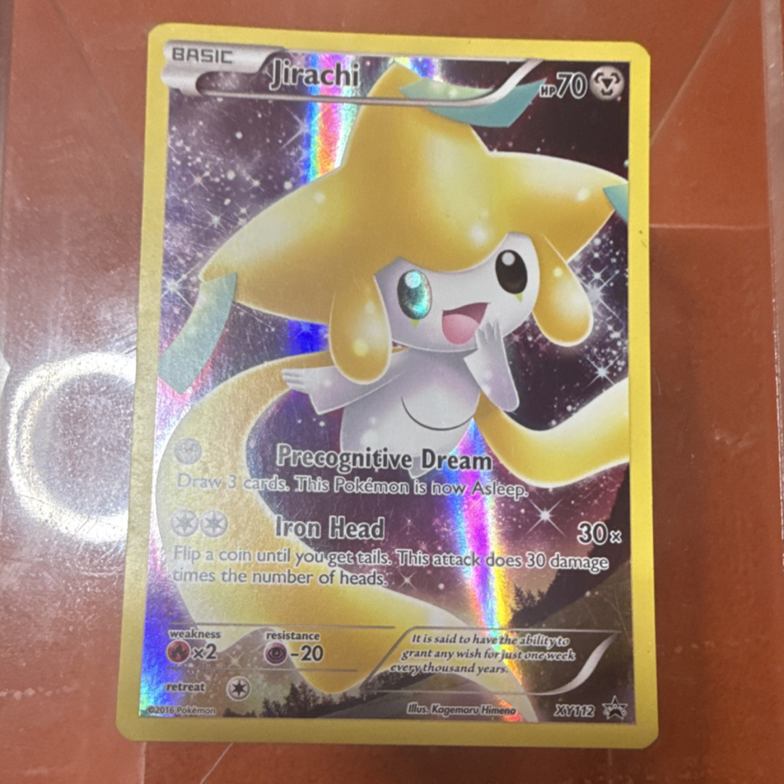 Pokémon Jirachi XY112 XY Promo Holo Basic 2016 English Pokémon TCG Card 70 HP