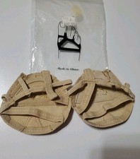 Lot 6 Pr Leather Metatarsal Pads Lyrical Dance Foot Thongs Large L Studio Lot