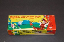 ASC Vintage Musical Doll Tin Skipping Rope with Clown Handles with Box