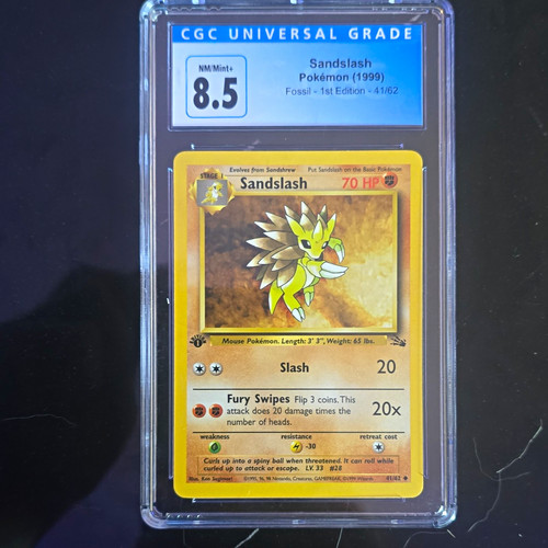 Sandslash (1st Edition) graded CGC 8.5 for sale on eBay